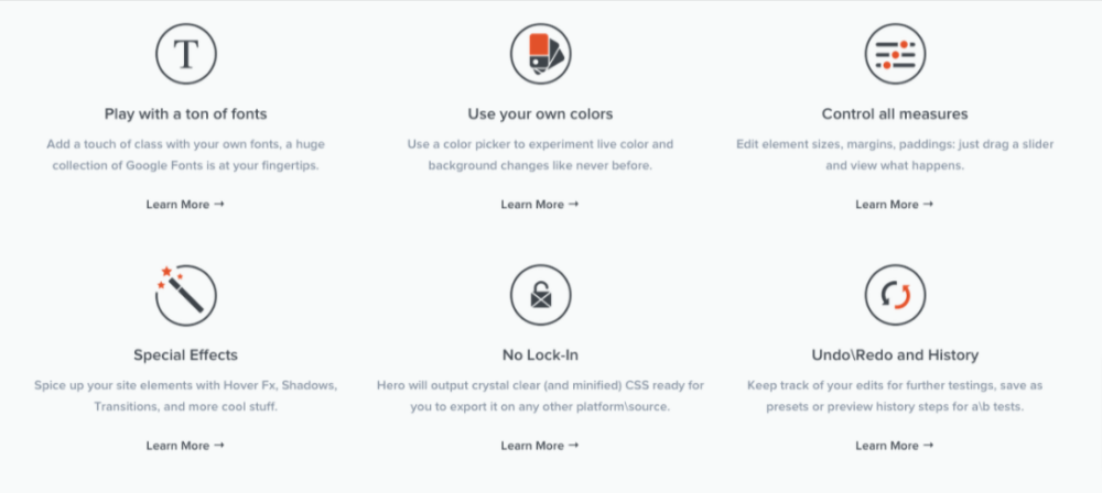 CSS Hero editable elements