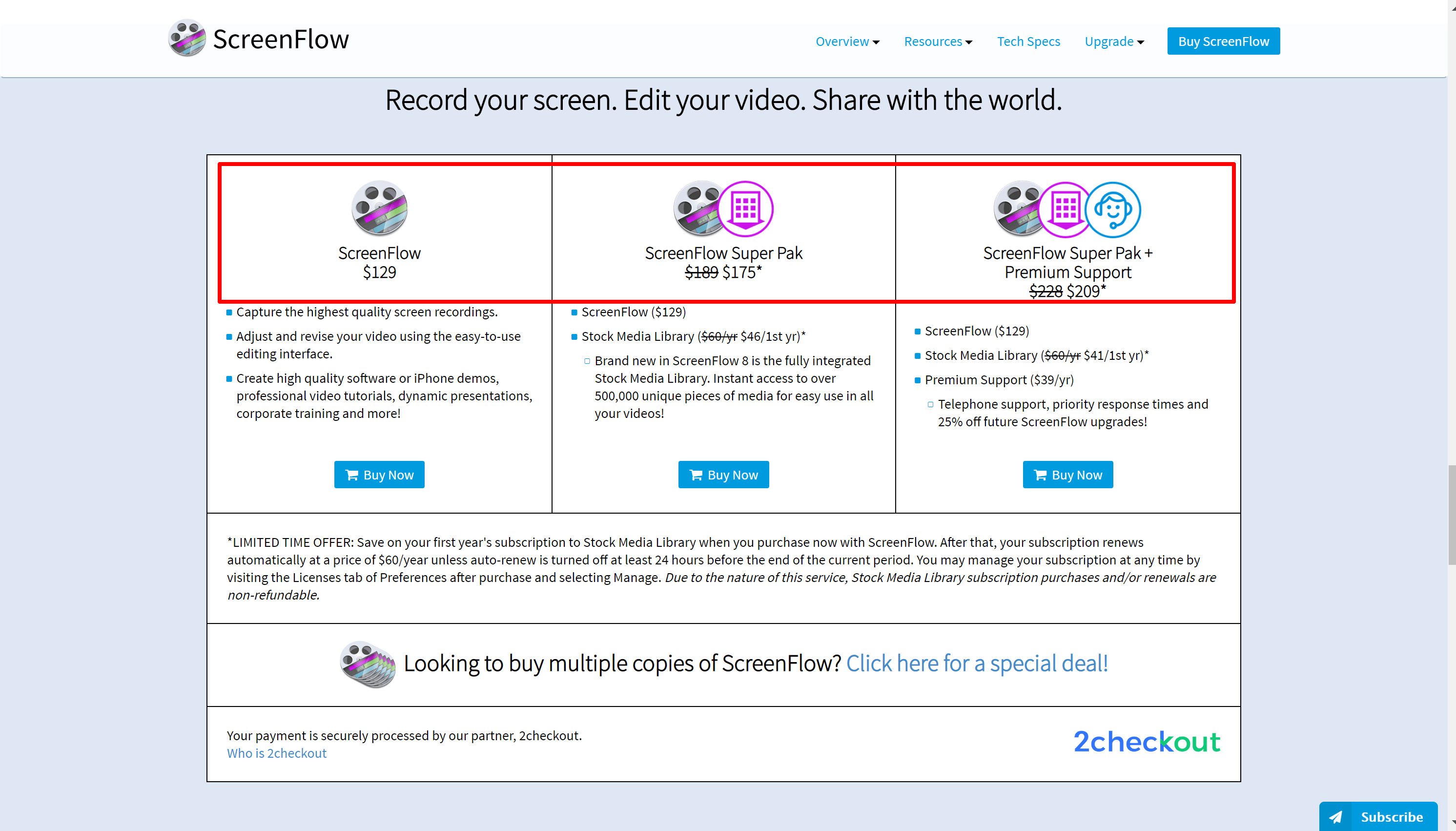 screenflow cost screenflow cost