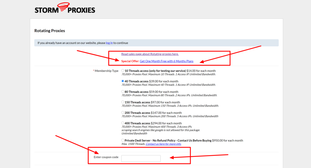 Storm proxies checkout cart- Storm proxies promo codes 2020