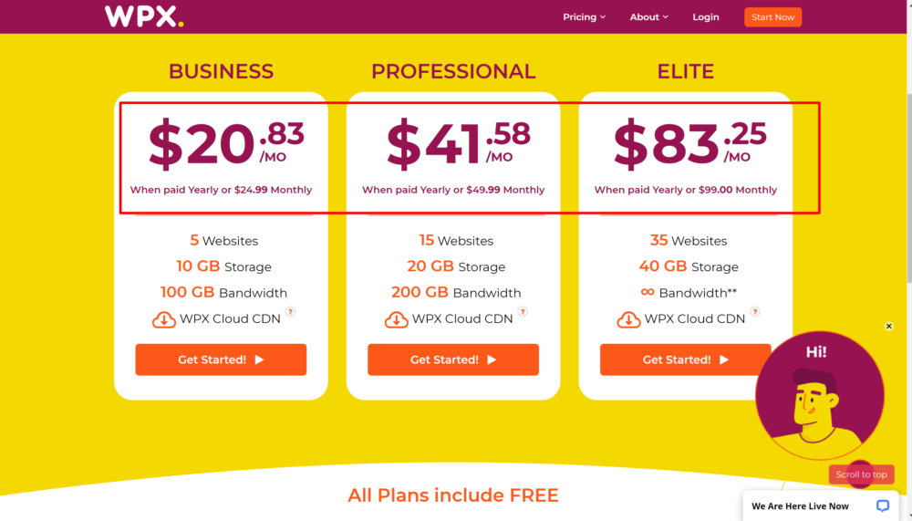 WPX yearly hosting plans- Coupon promo