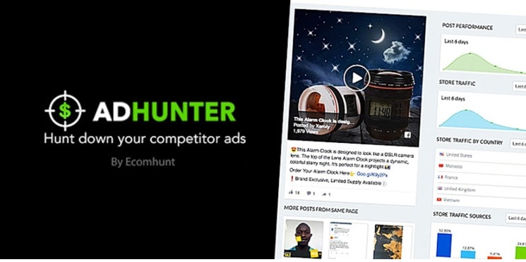Hunt Down Your Competitor ads - Adhunter - Ecomhunt Coupon Codes
