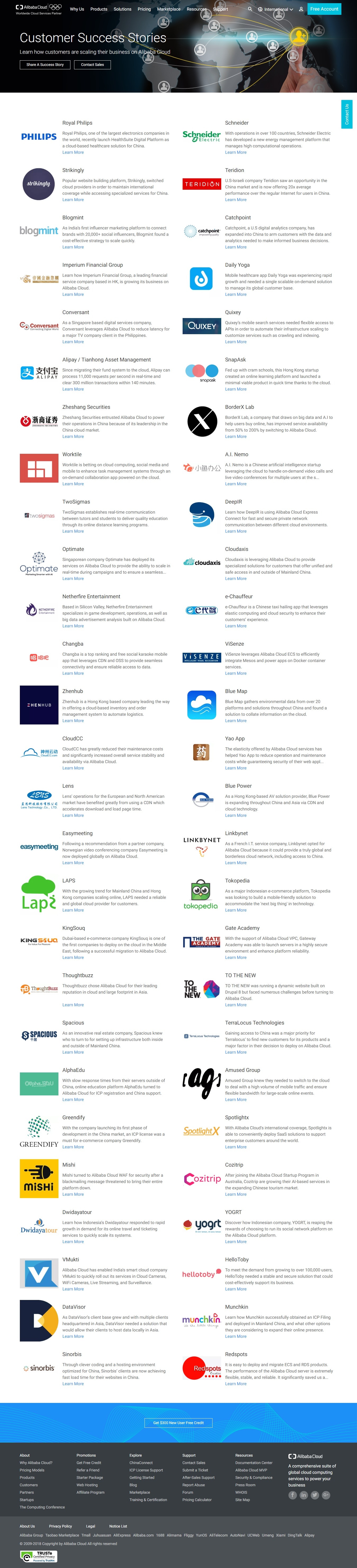 Alibaba Cloud Coupons & Offers - customer stories