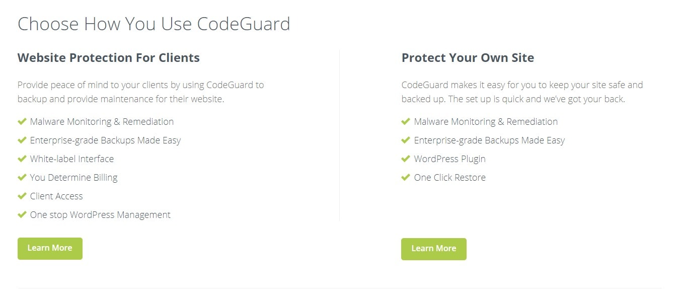codeguard is fully encrypted using AES256- bit encryption