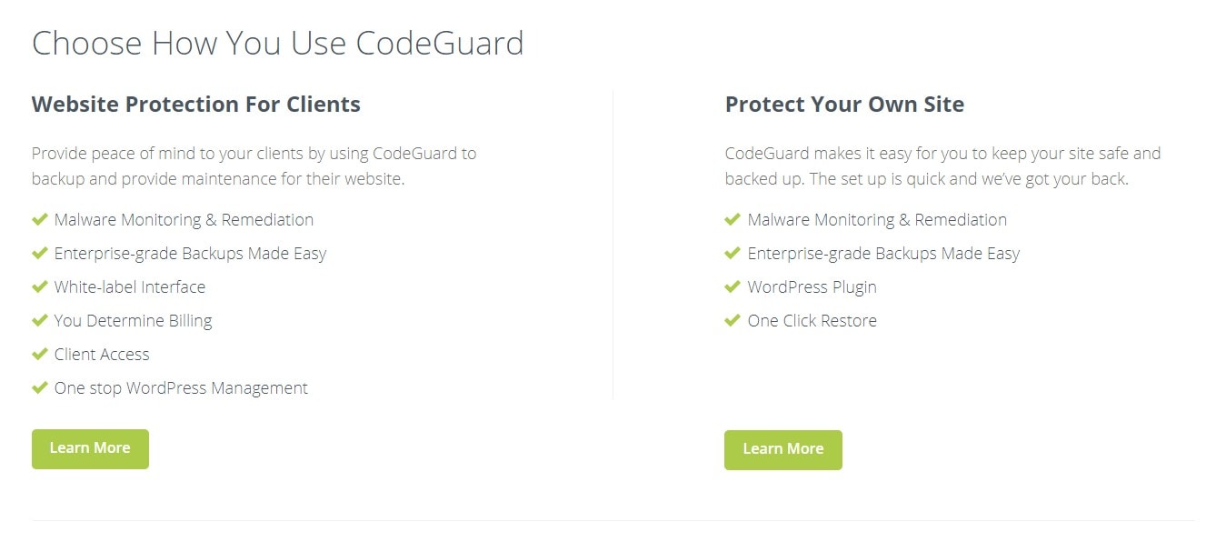 codeguard is fully encrypted using AES256- bit encryption