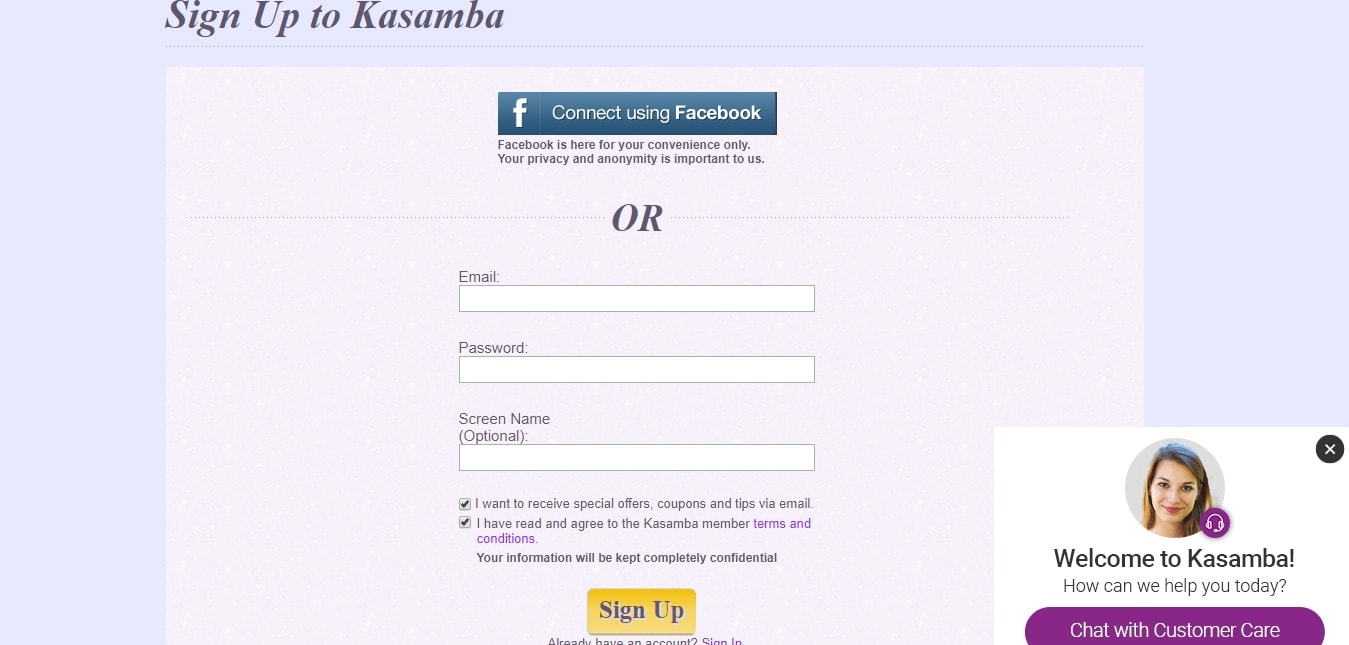 Kasamba Discount Coupon Codes- Sign In
