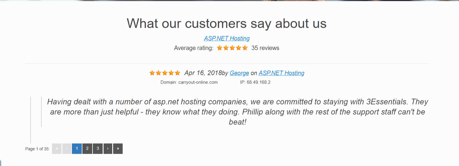 3Essentials Hosting - Customer Review