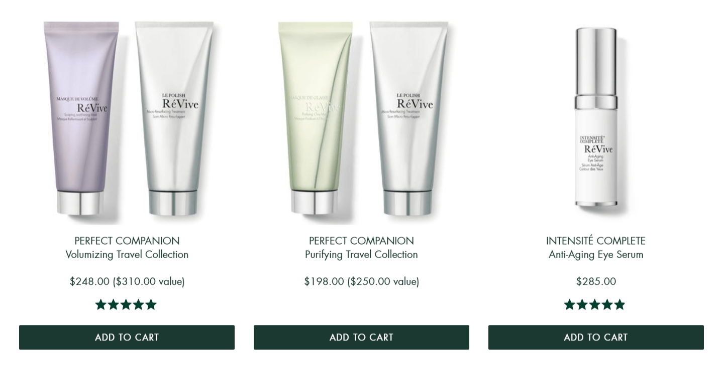 ReVive Skin Care Coupon Codes- Products