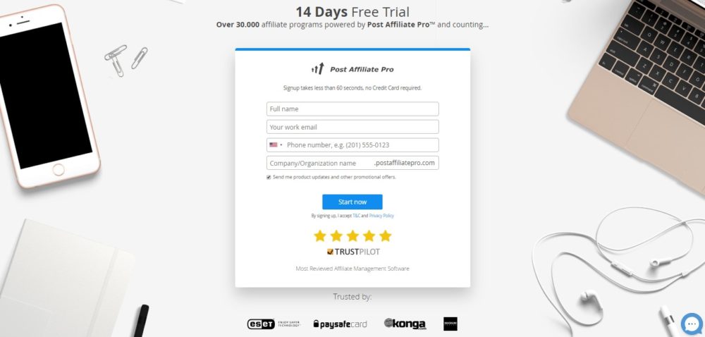 Post Affiliate Pro free trial discount
