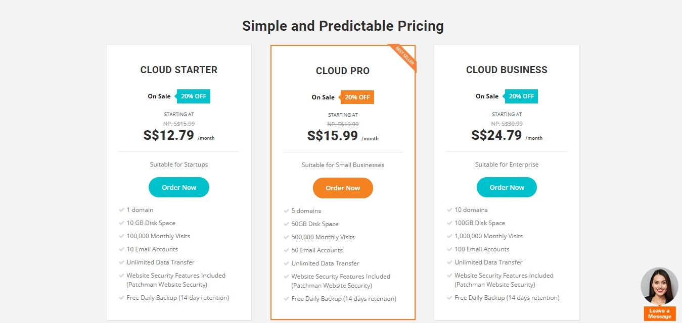 Cloud Hosting plans from Cybersite - Best Offer