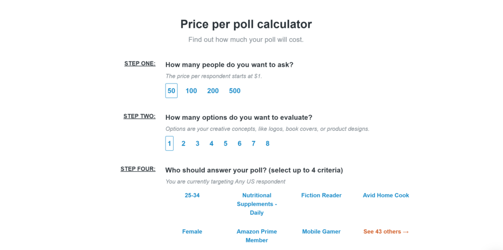 Pickfu pricing poll calculator- Pickfu coupon promo codes