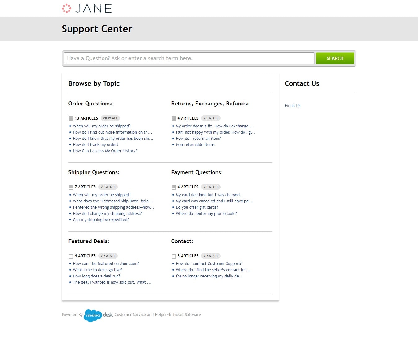 Jane discount coupon codes - Support Center