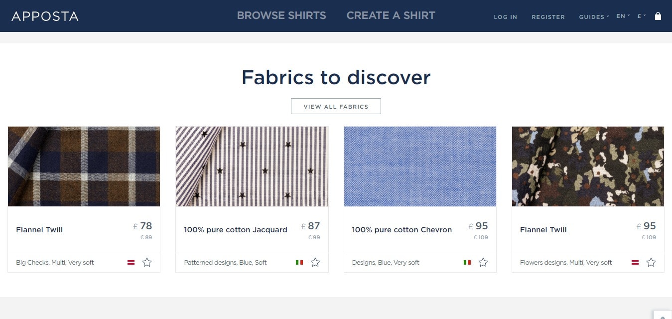 Fabrics to Discover - Apposta shirts