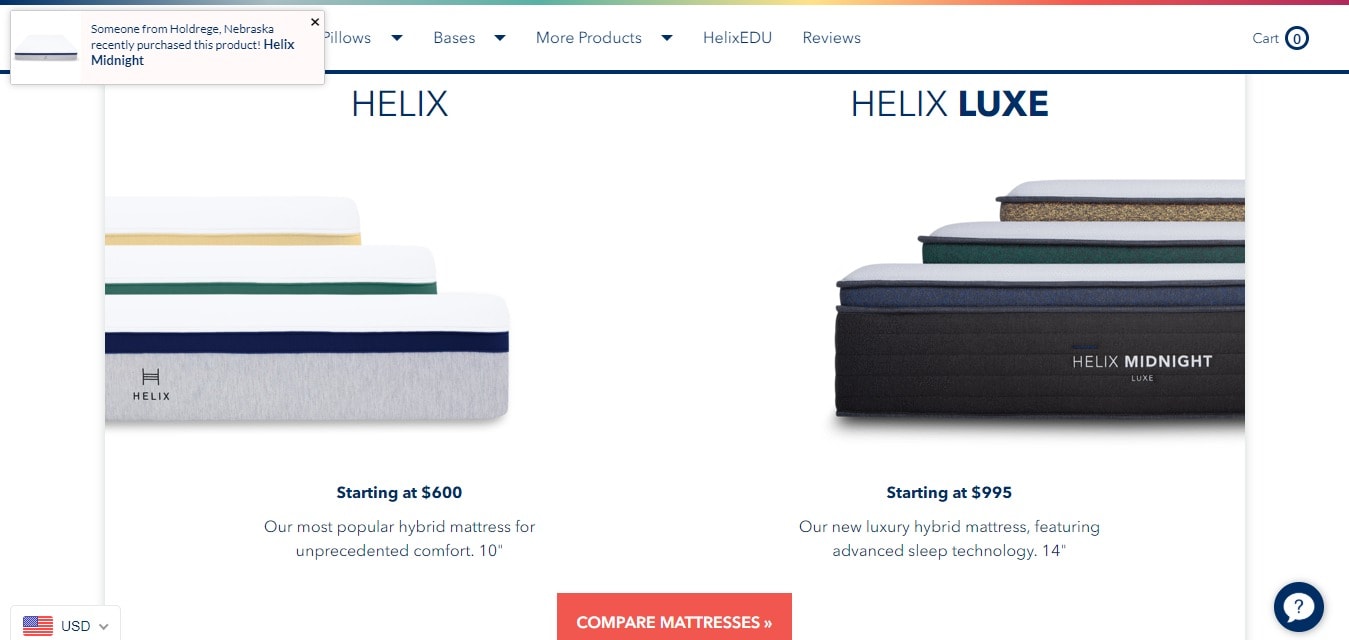 Compare Helix Mattress - get best choose