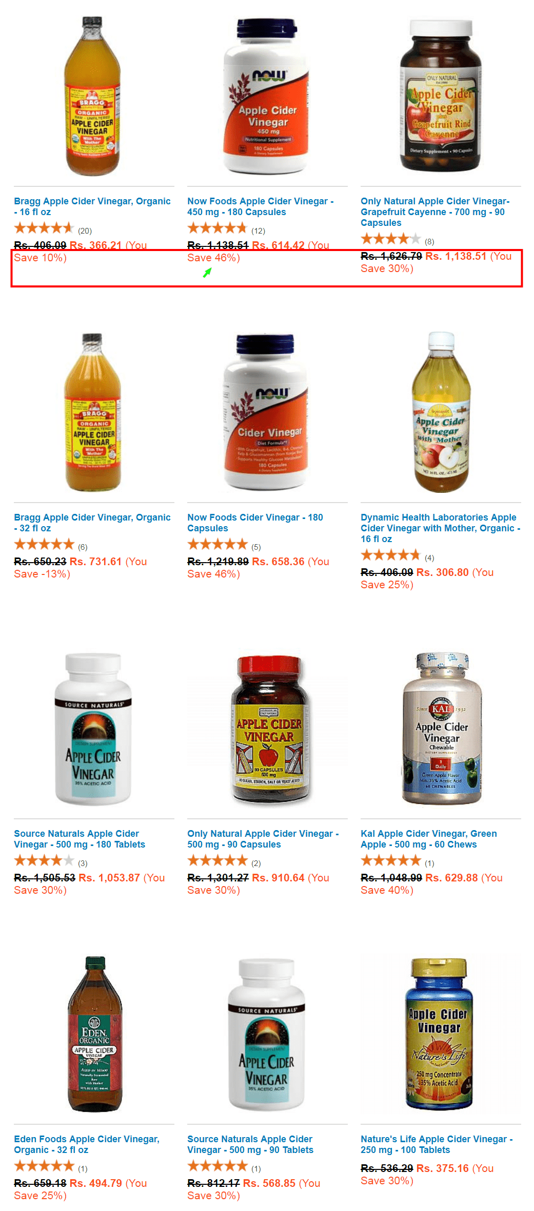 eVitamins Coupon Codes -Apple Cider Vinegar