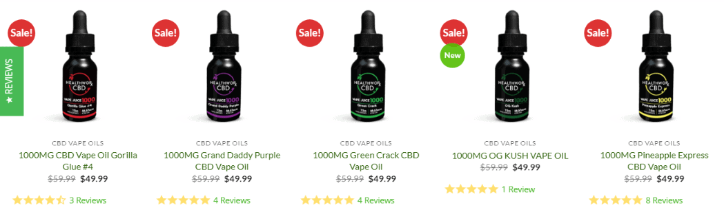 Healthworx CBD Oil Coupons Codes-CBD Vape Oil