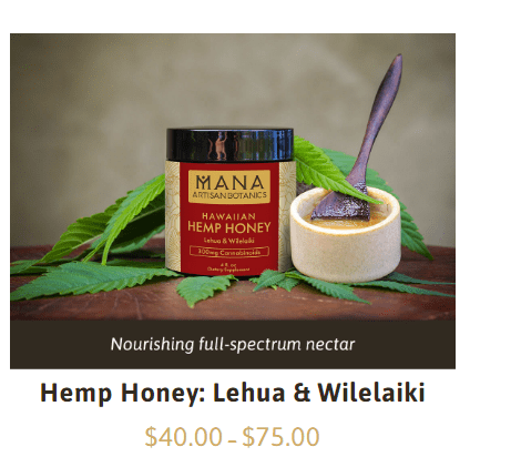 mana artisan botanics Coupon Codes-Hemp Honey