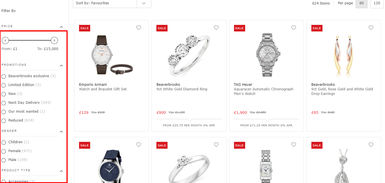 Beaverbrooks pricing with coupons