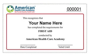 CPR course certification