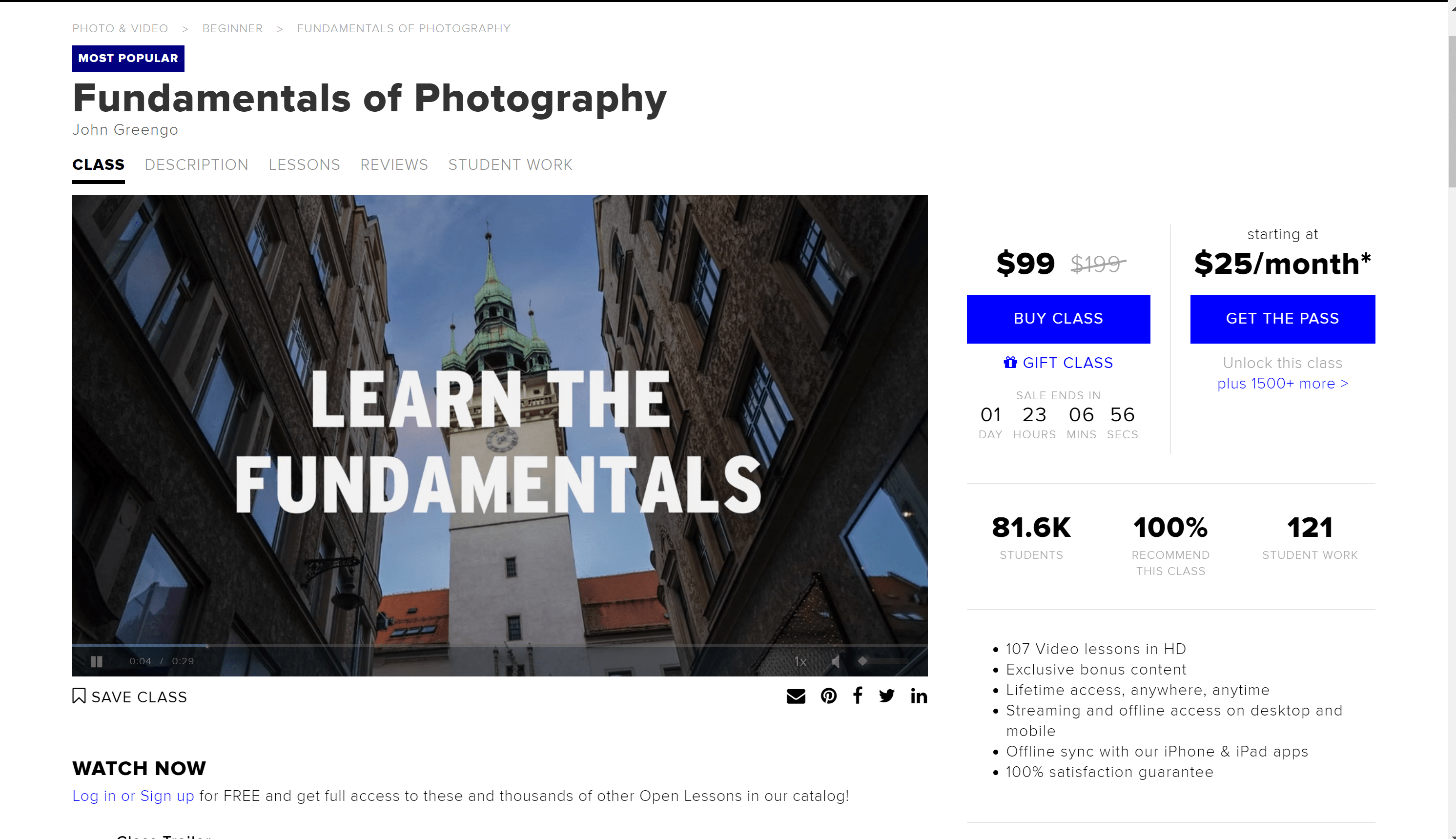 Creative Live photography - promo codes