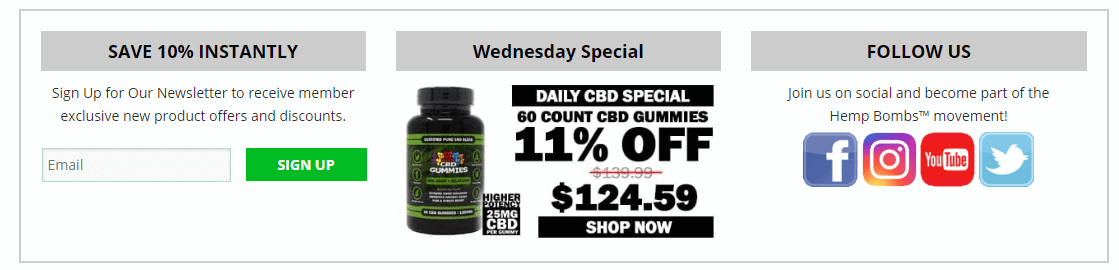 HempBombs discount Coupon Codes