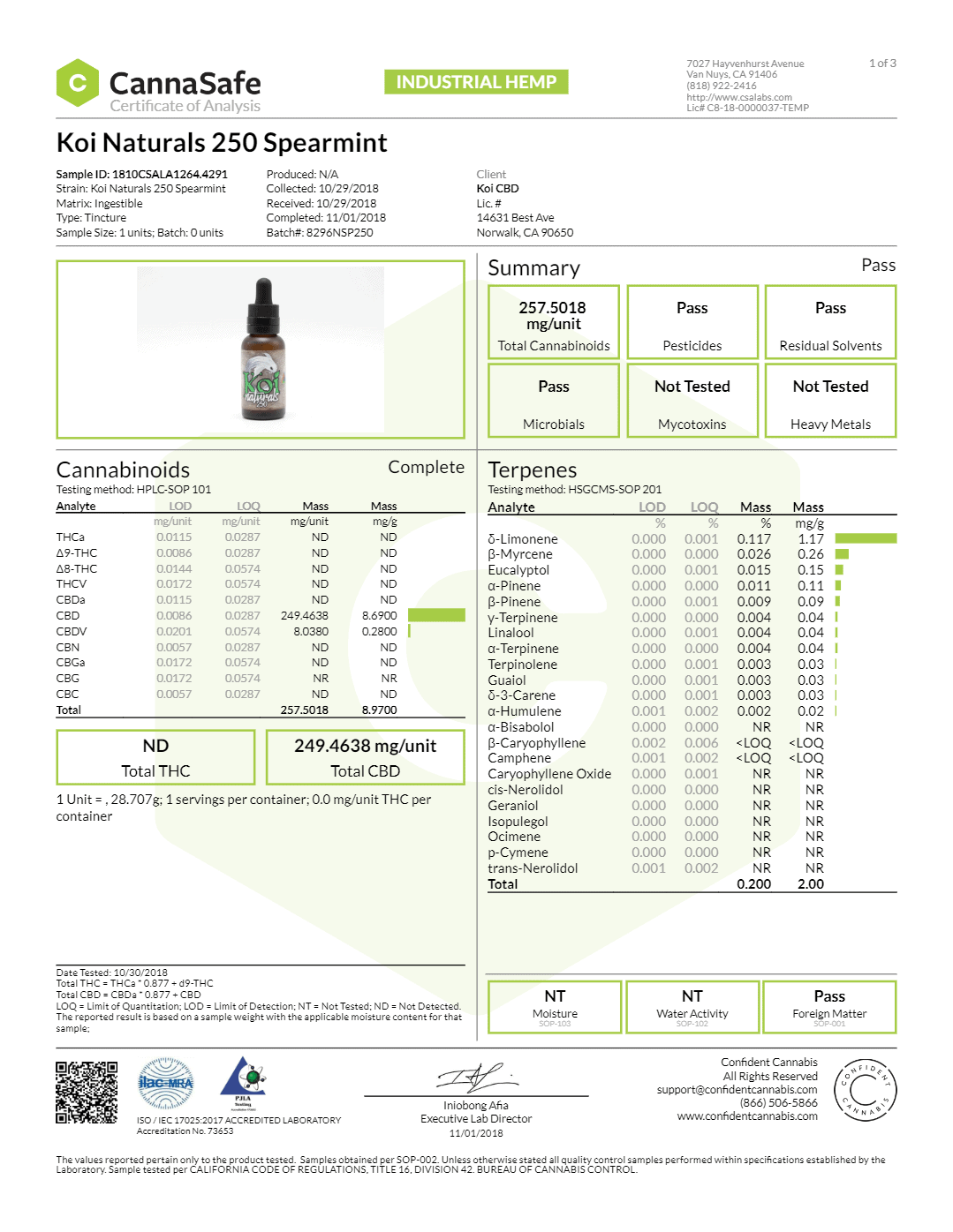 KOi CBD guarantee