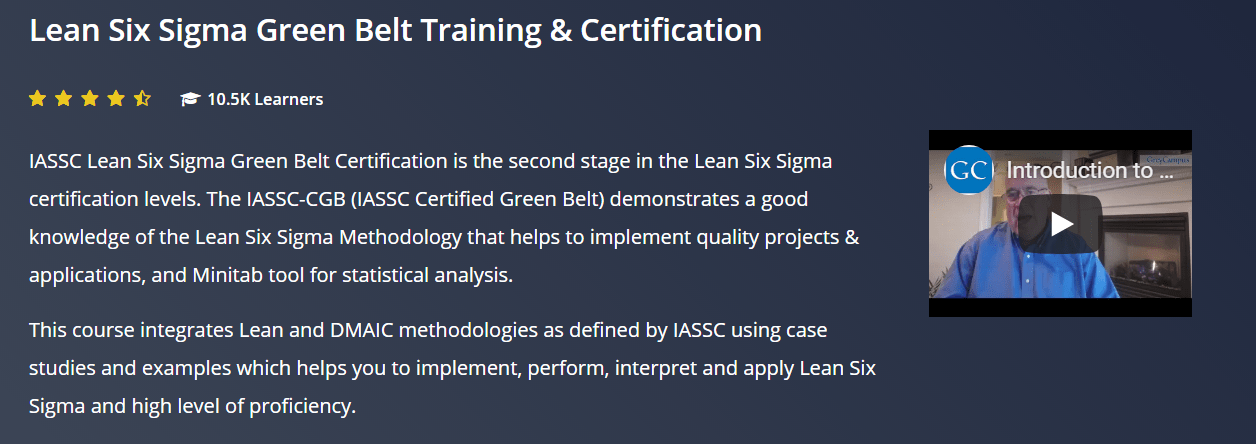 Lean six sigma green belt Training