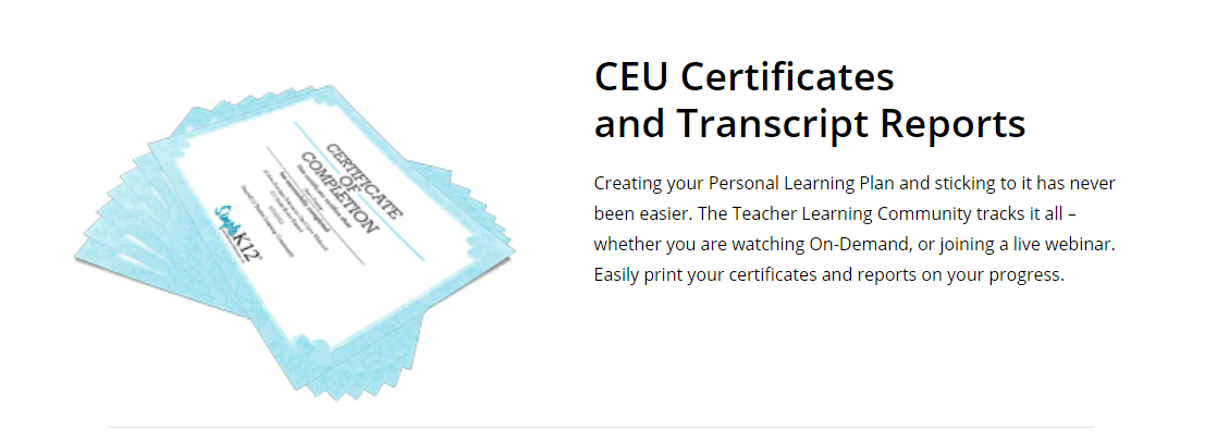 SimpleK12 Certificates-CEU 