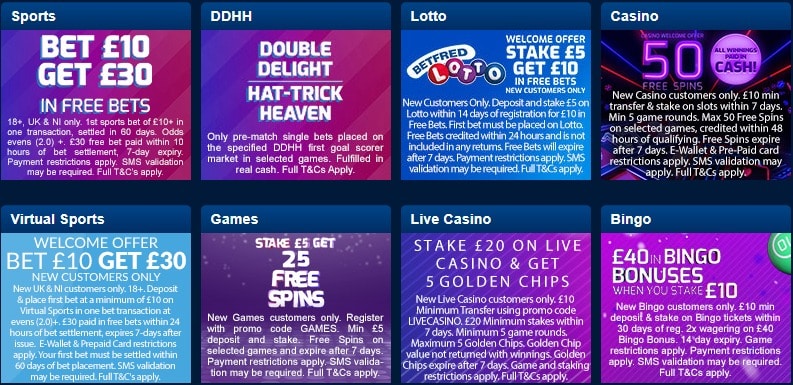 Betfred Promo Codes
