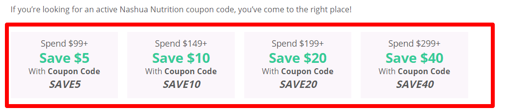 Nashua Coupon Codes- Coupon and Offers