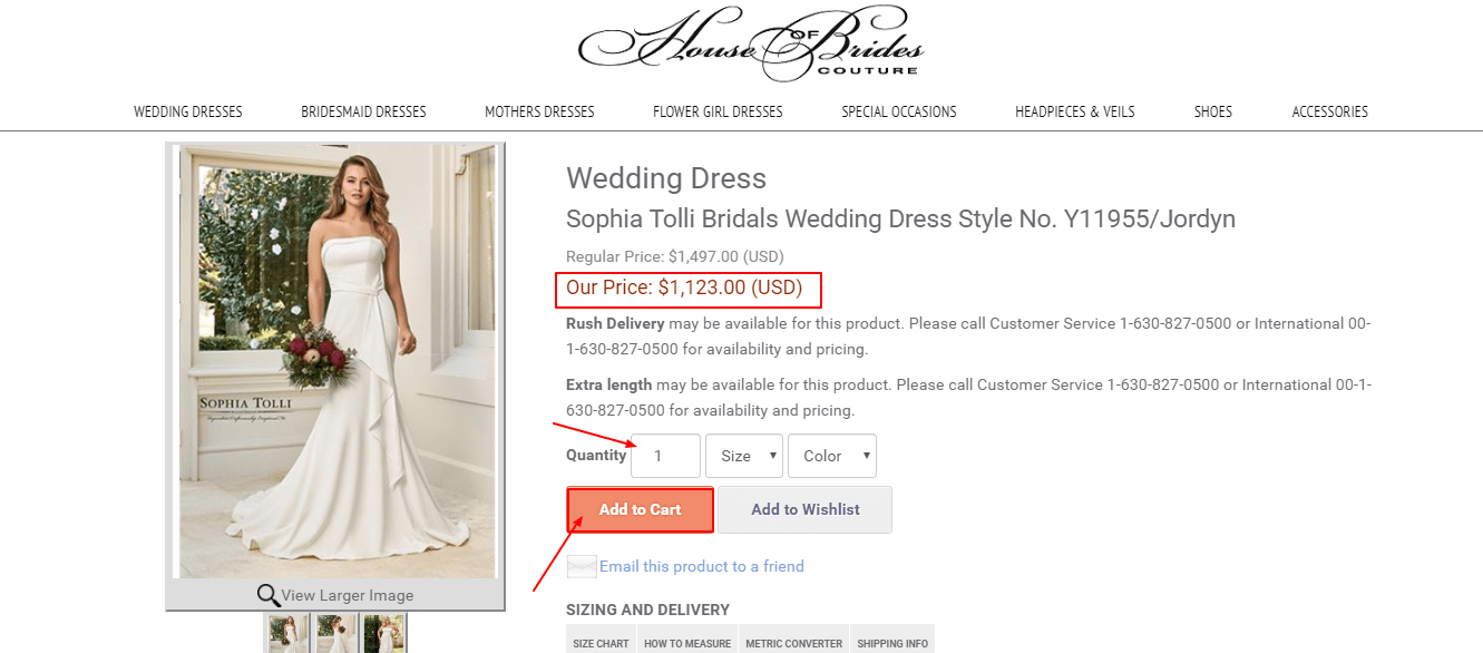 House of Brides Review - Pricing - Policy