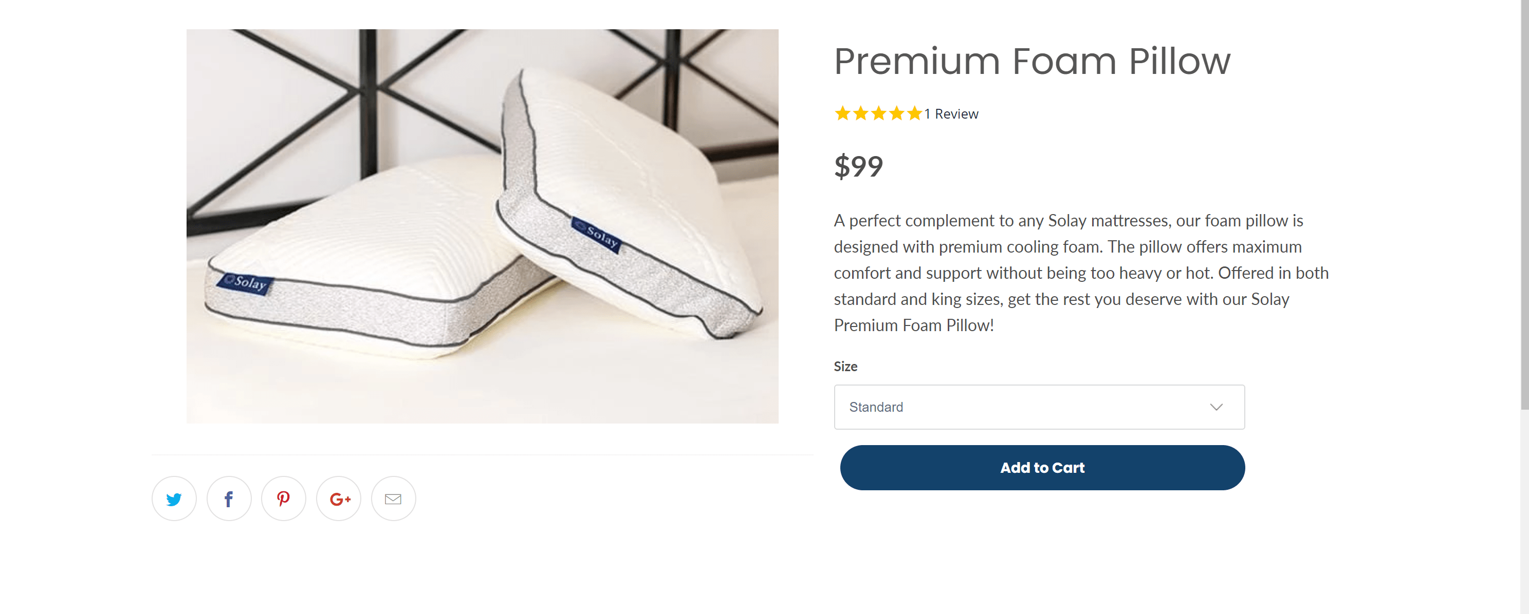 Premium Foam Pillow