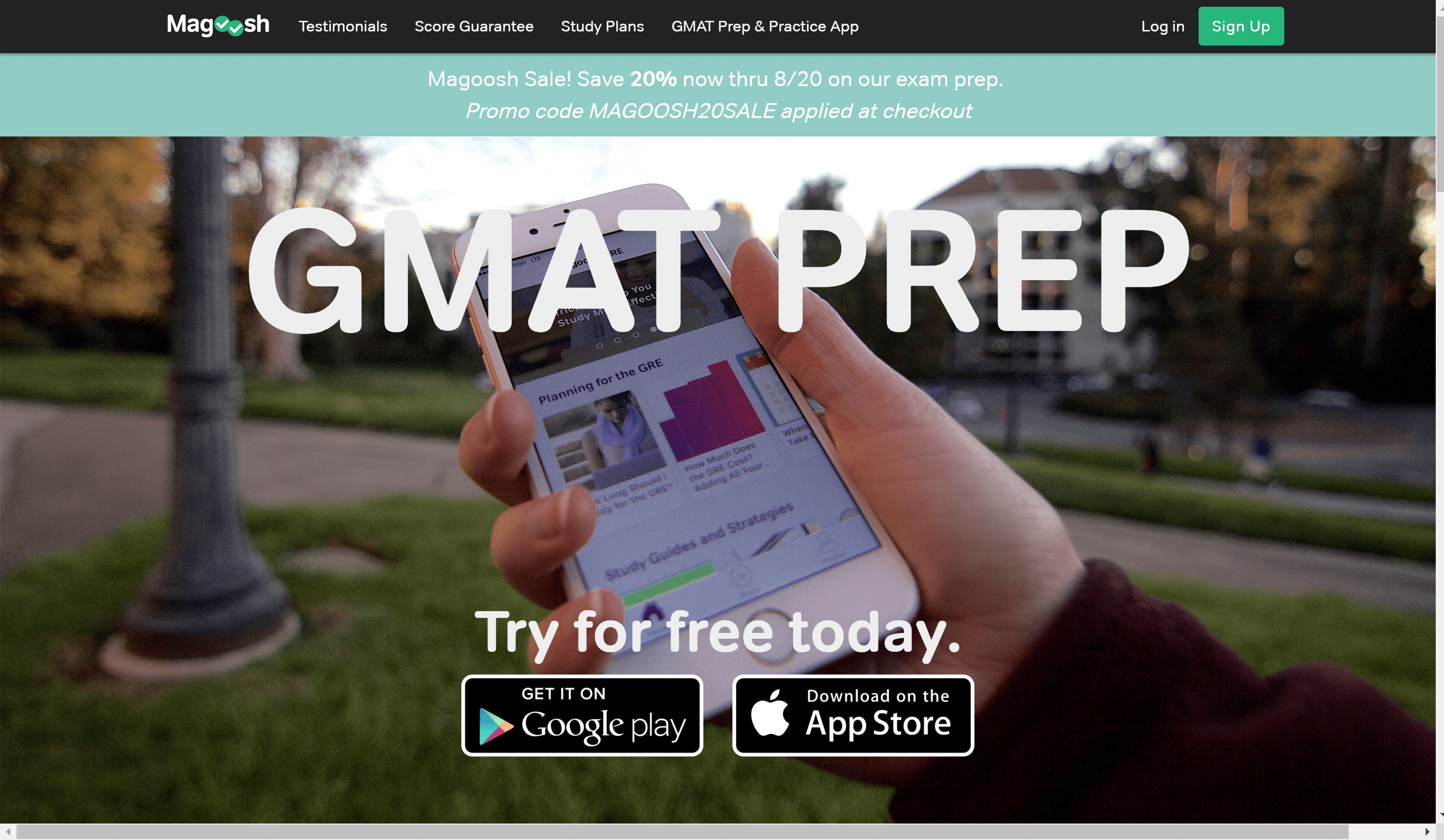 Magoosh Mobile app