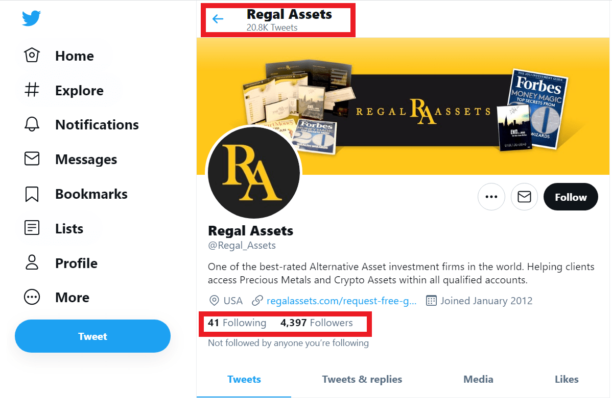 regal assets twitter