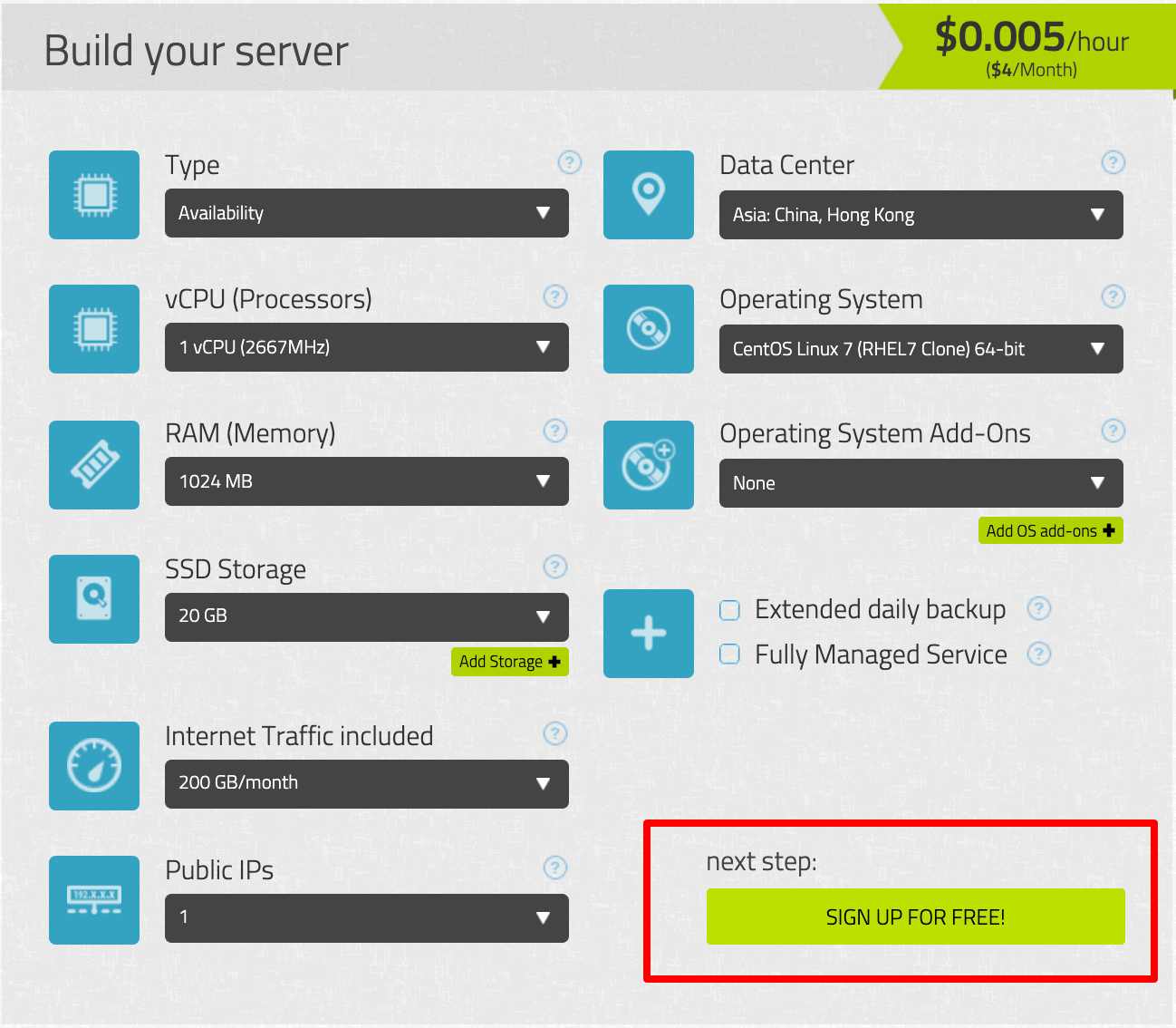 Kamatera - Cloud Servers Pricing