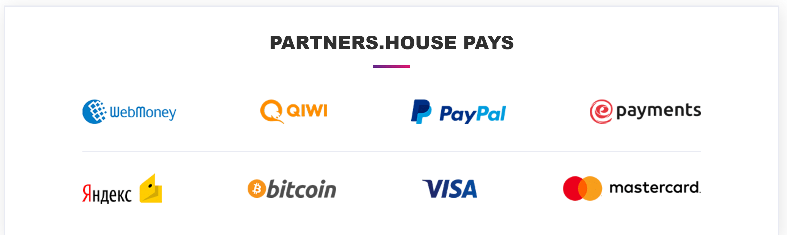 Partners house push ad network