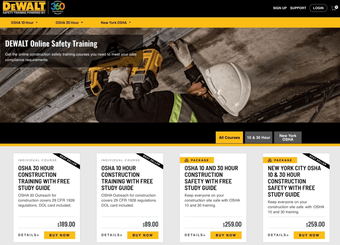 360Training Partners With DeWALT