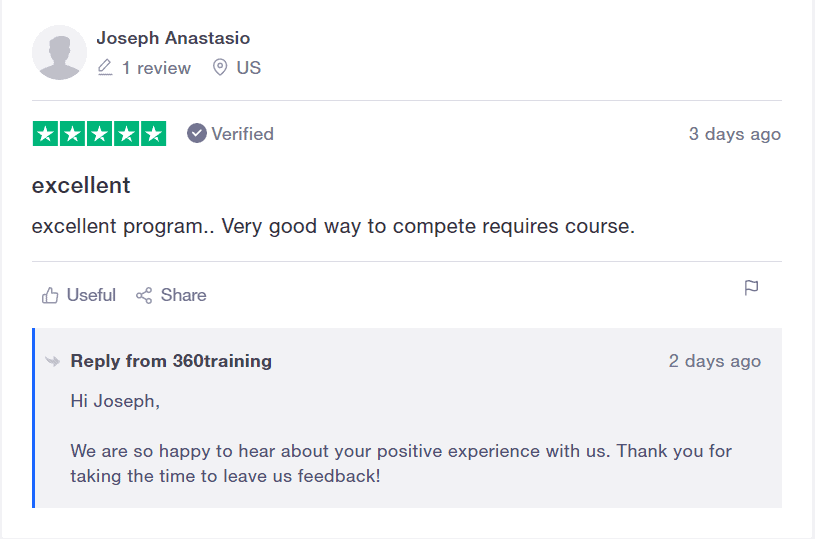 360Training User Review 2