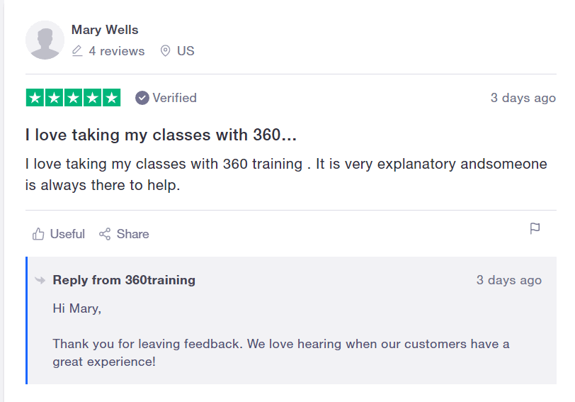 360Training User Testimonial