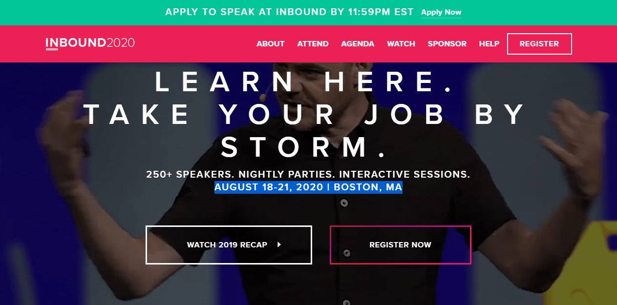 INBOUND 2020 - Marketing Conference