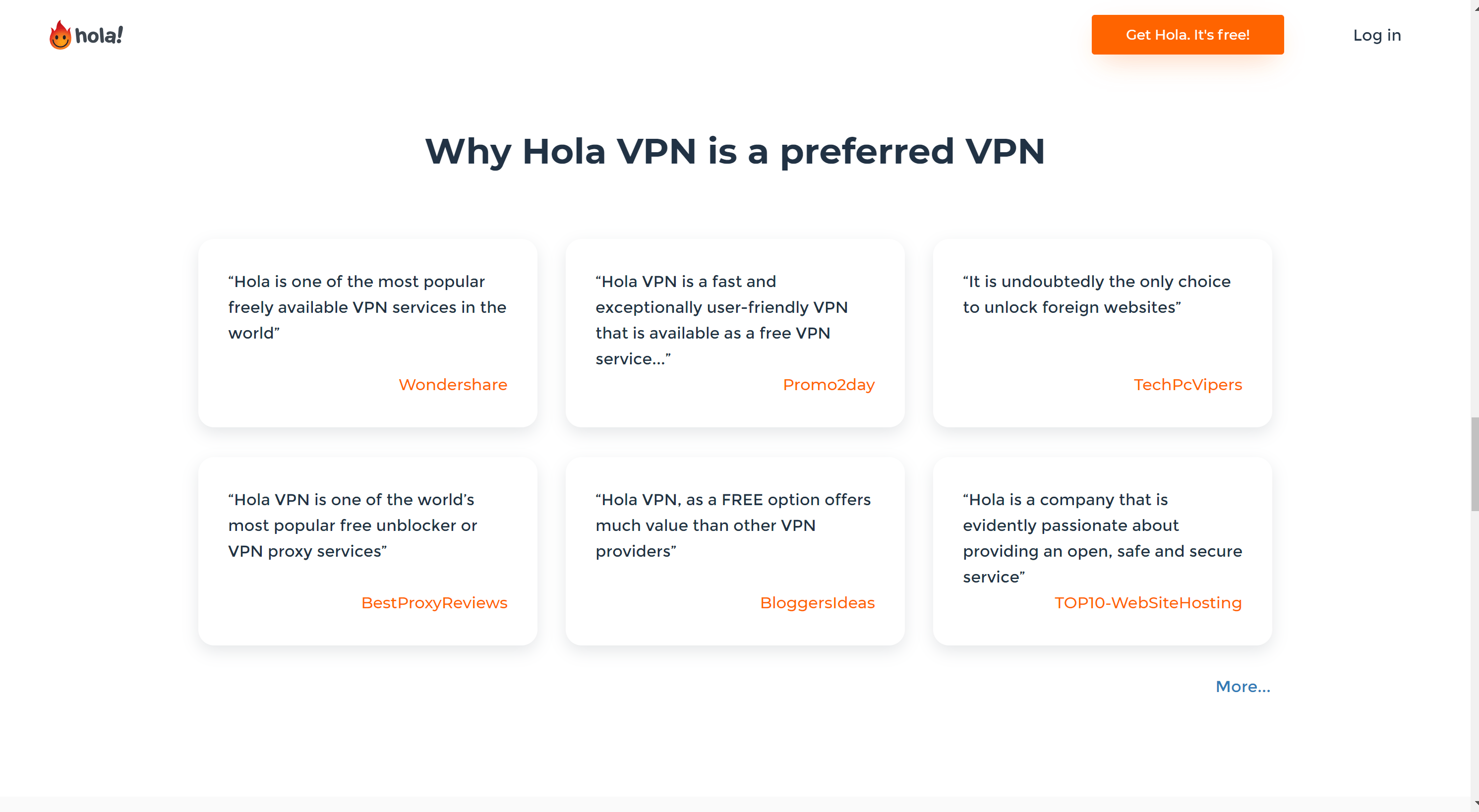 Hola VPN customer reviews