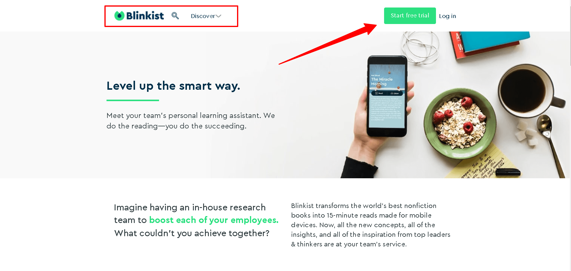 Blinkist Pricing Plans with discount