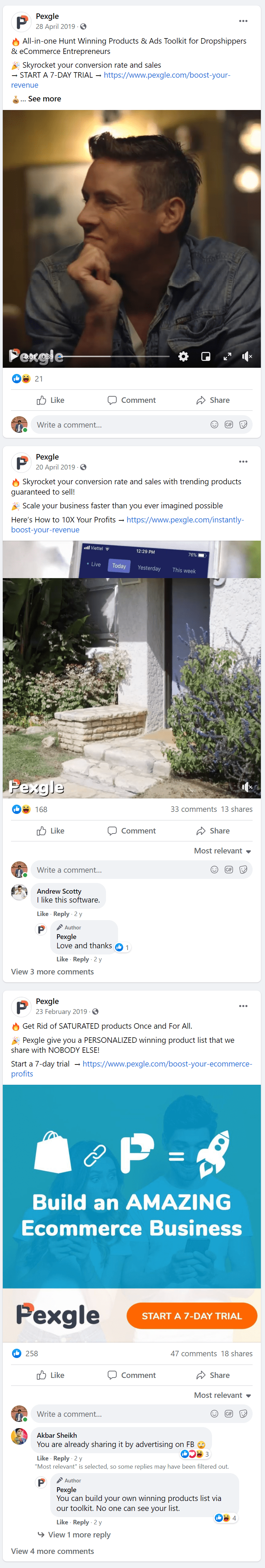 Pexgle-Facebook