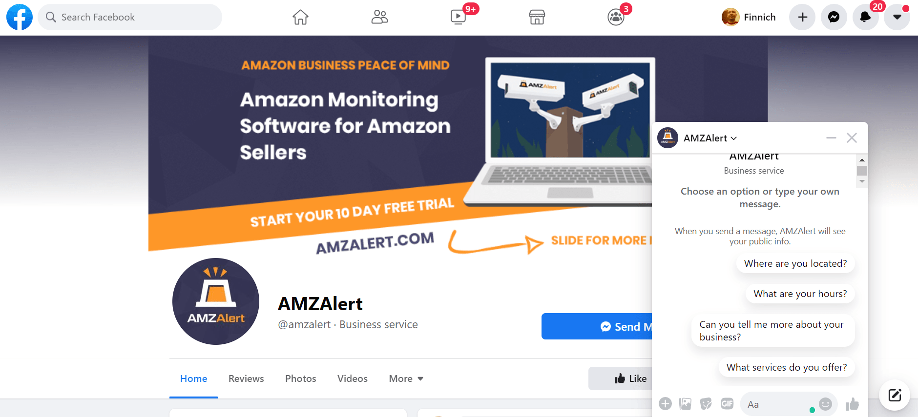 amz alert facebook