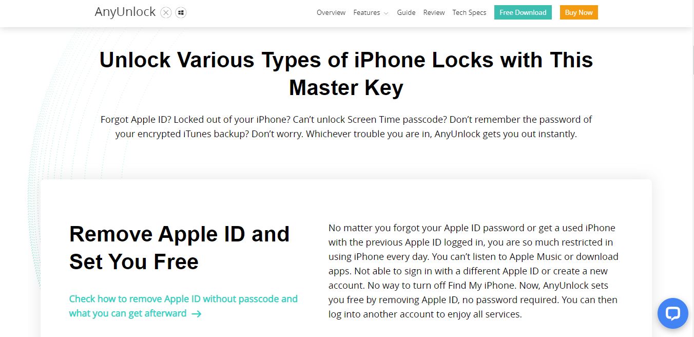 AnyUnlock Features