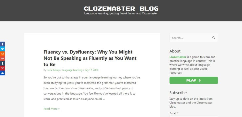 Clozemaster Review Blog