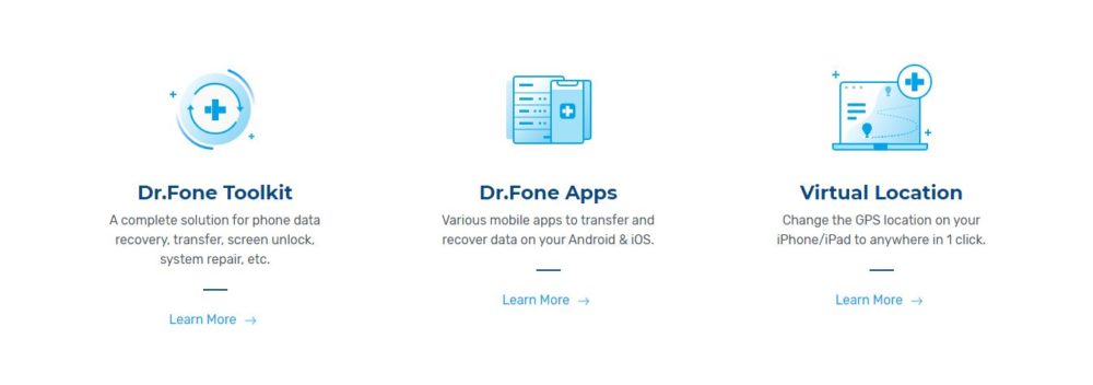 Dr. Fone Review Caracteristici