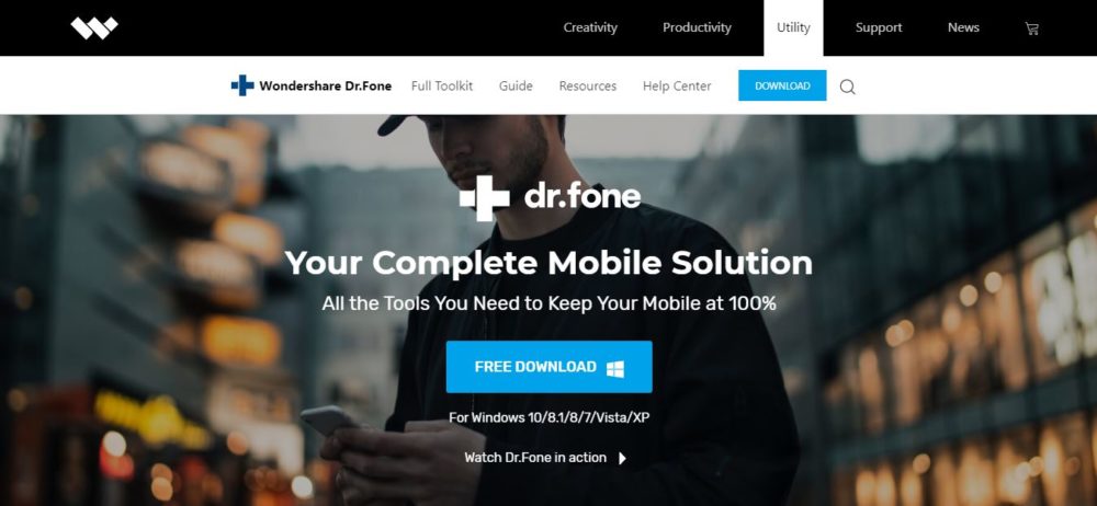 Dr. Fone Review Homepage
