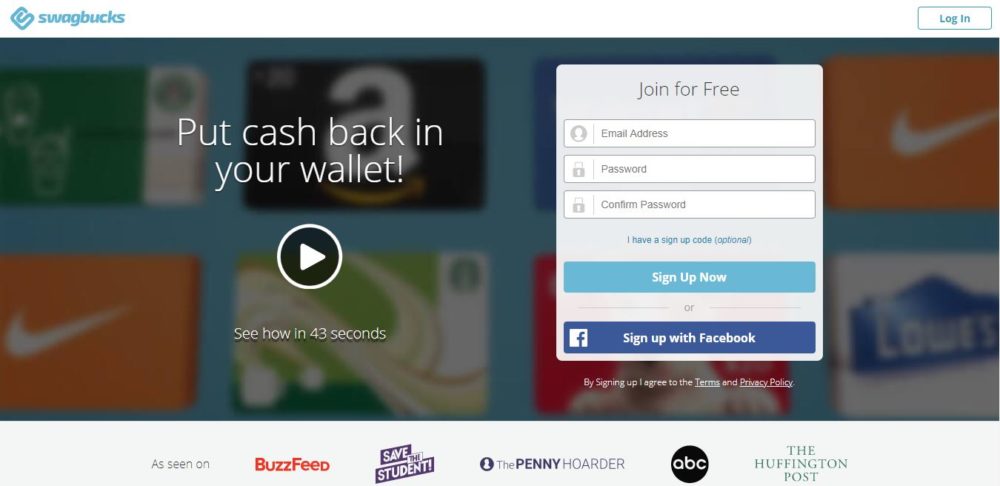 How To Earn Swagbucks Faster - Homepage