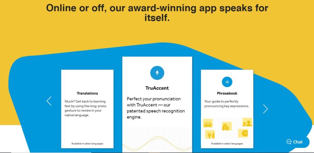 Rosetta Stone Award Winning App