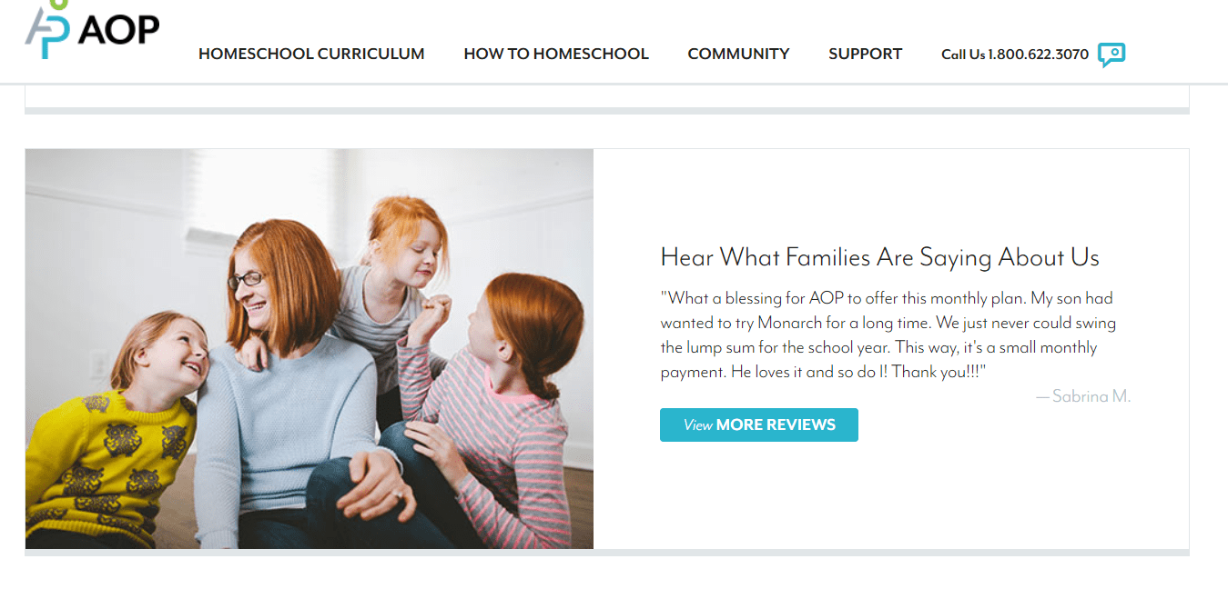 AOP coupon code - what families are saying
